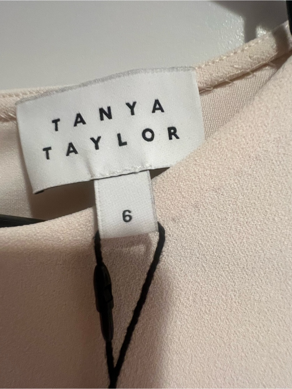Tanya Taylor Soft Cream Twist-Detail Midi Dress - Picture 5 of 6